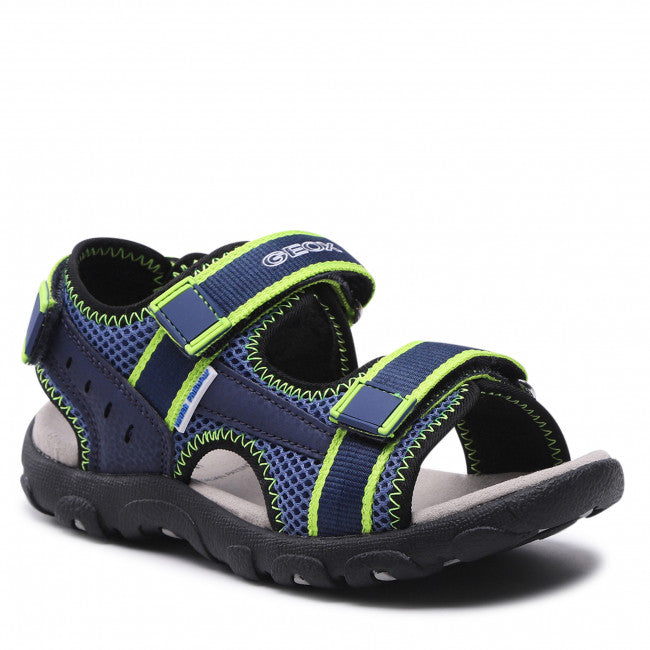 Geox J S.Strada A J1524A 014CE C4052 S Dk Blue/Lime