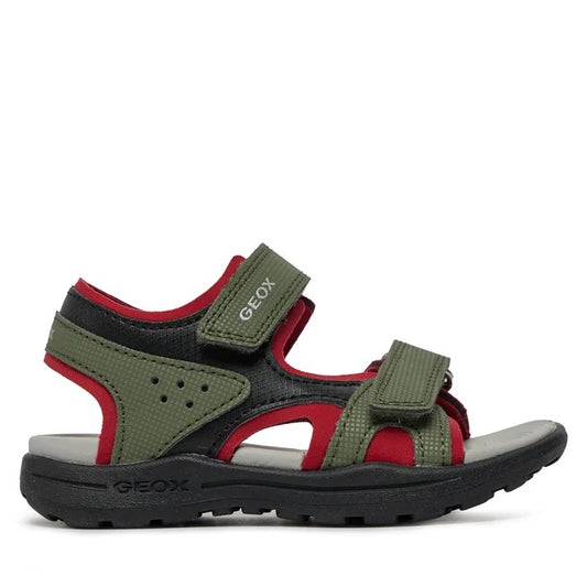GEOX Bambino J Vaniett B.C- Lycra+Pr.Dbk Military/Red J455XC 015CE C3267