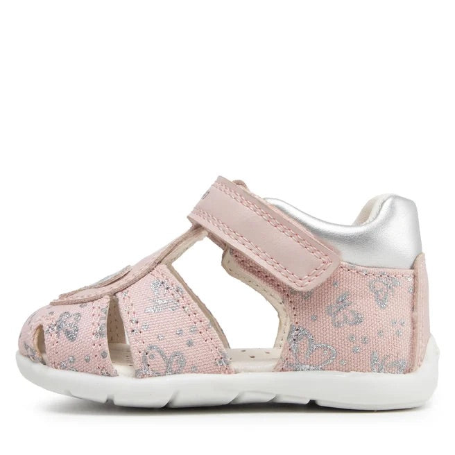 GEOX Bambina B Elthan G.C-Prn Canvas+Gbk Lt Rose/Silver B251QC 0AW54 C8237