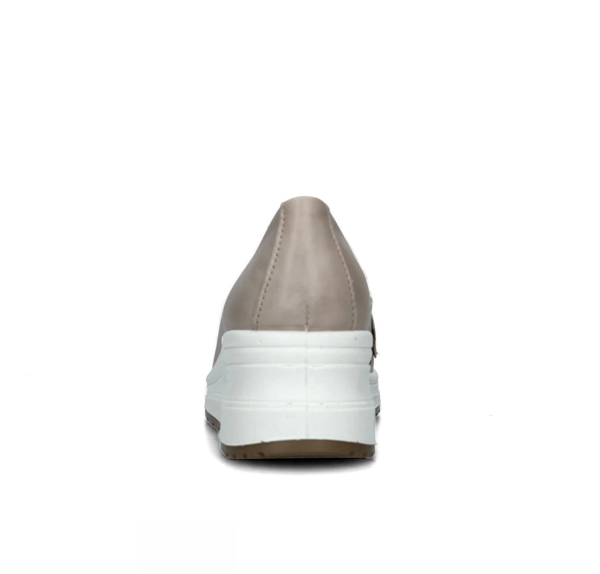 Enval Soft, Mocassini con zeppa in pelle color vitello antik/visone da donna; 5760944
