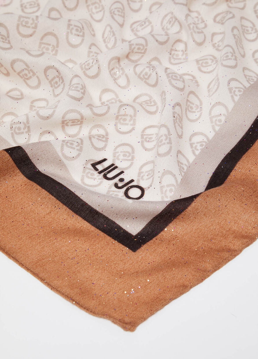 Liu Jo 2F4098T030000070T.U.
Foulard con stampa floreale e logo
