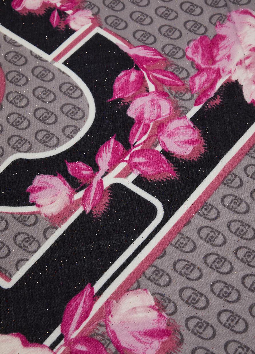 LIU JO N.ARTICOLO
2F4098T030022222T.U.
Foulard con stampa floreale e logo