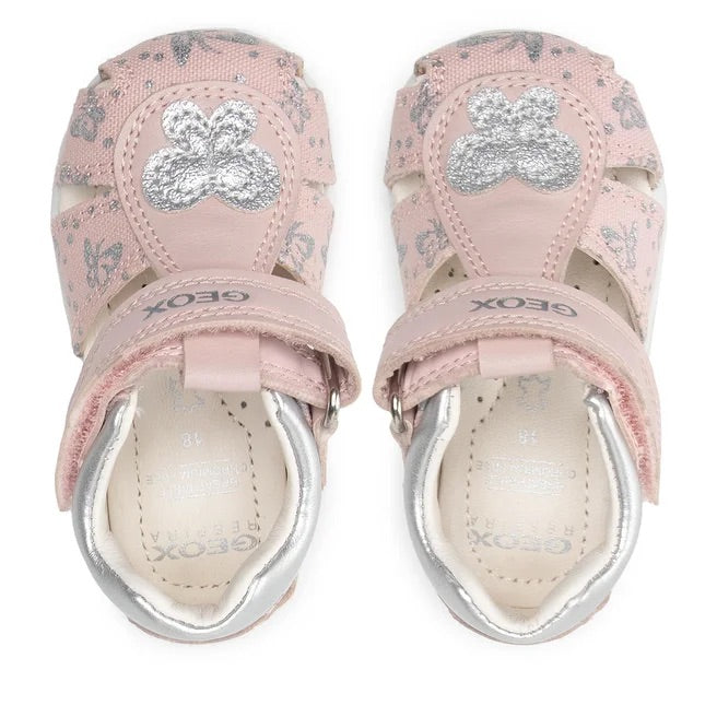 GEOX Bambina B Elthan G.C-Prn Canvas+Gbk Lt Rose/Silver B251QC 0AW54 C8237