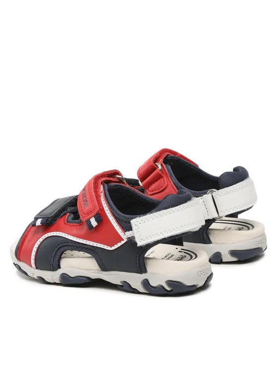 GEOX Bambino B S.Flaffee B. A-Nappa+Elast Red/Navy B3559A 08515 C7217