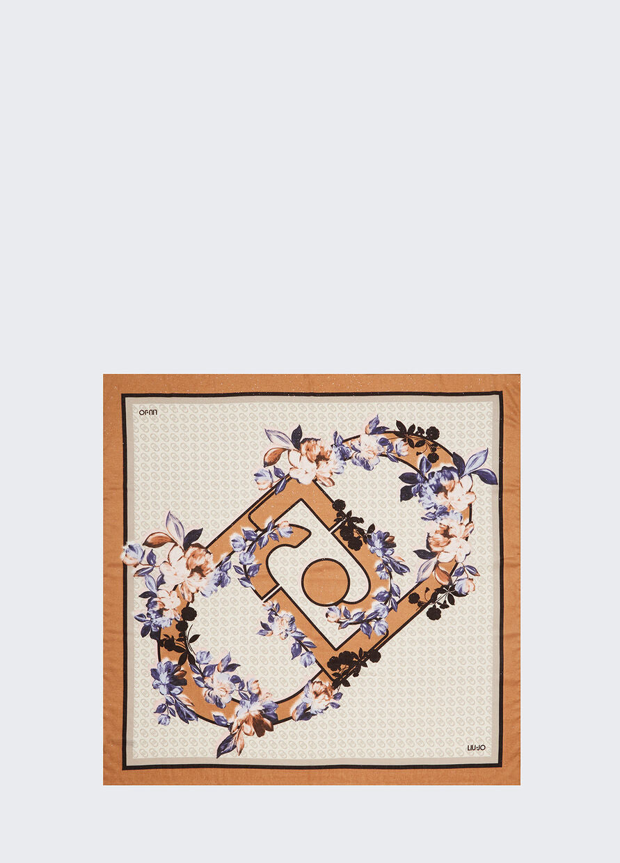 Liu Jo 2F4098T030000070T.U.
Foulard con stampa floreale e logo