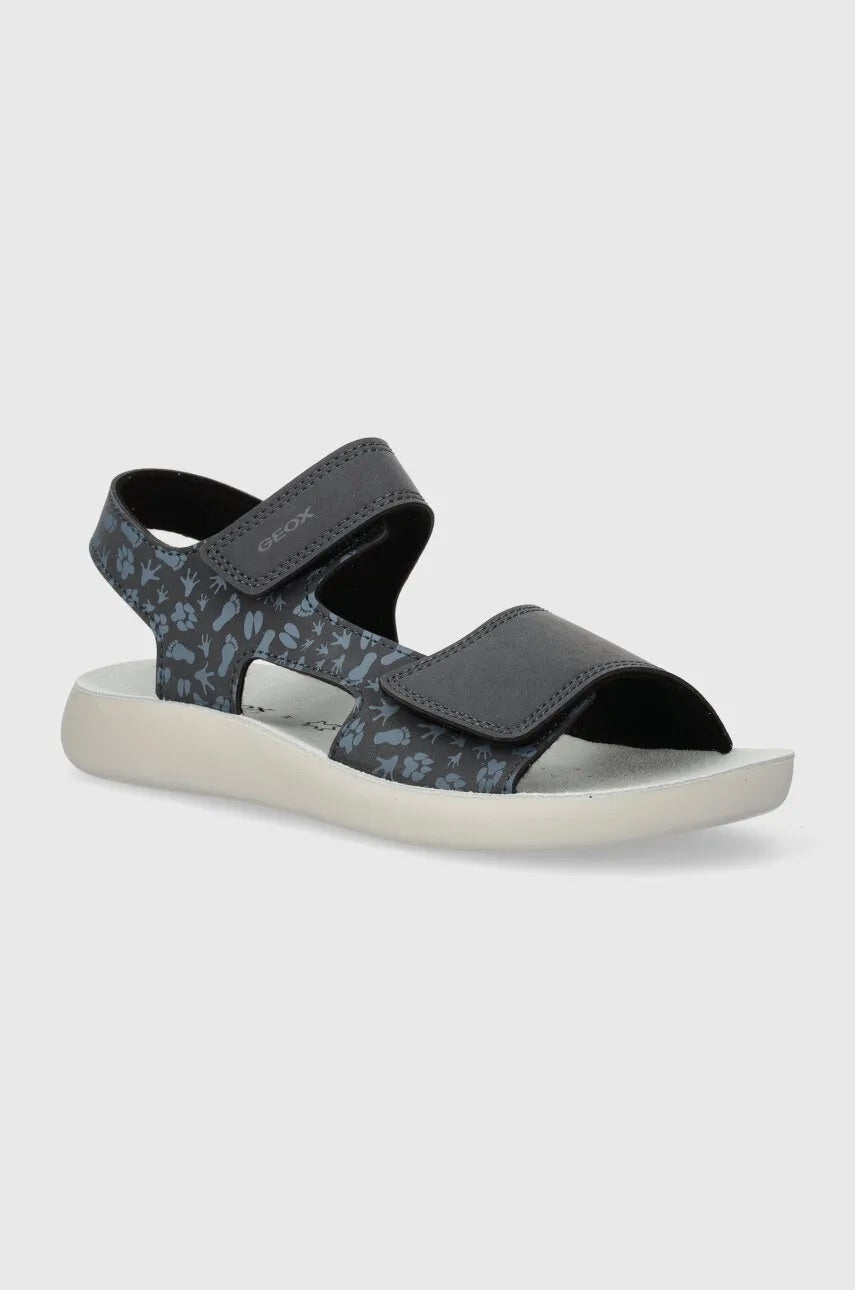 GEOX Unisex (Bambino/Bambina) J Sandal Lig Htfloppy E- Dbk Navy/ Lt Blue J45GQE 000CE C0693