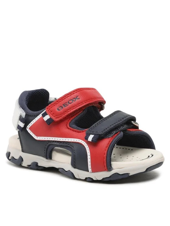 GEOX Bambino B S.Flaffee B. A-Nappa+Elast Red/Navy B3559A 08515 C7217