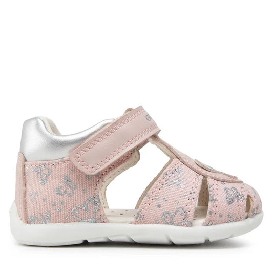 GEOX Bambina B Elthan G.C-Prn Canvas+Gbk Lt Rose/Silver B251QC 0AW54 C8237