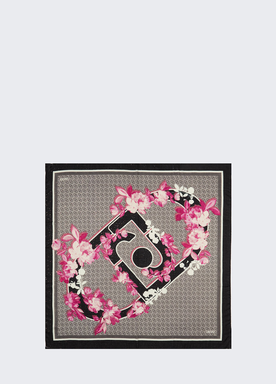 LIU JO N.ARTICOLO
2F4098T030022222T.U.
Foulard con stampa floreale e logo