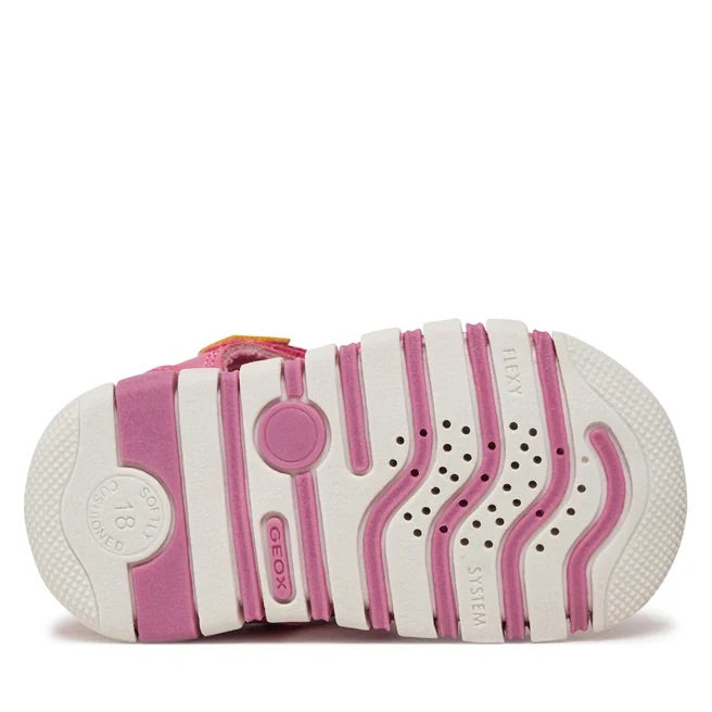 GEOX Bambina B Sandal Iupidoo B-Mesh+Synt Dk Pink/Yellow B4517B 0GNBC C8F2V