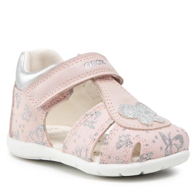 GEOX Bambina B Elthan G.C-Prn Canvas+Gbk Lt Rose/Silver B251QC 0AW54 C8237