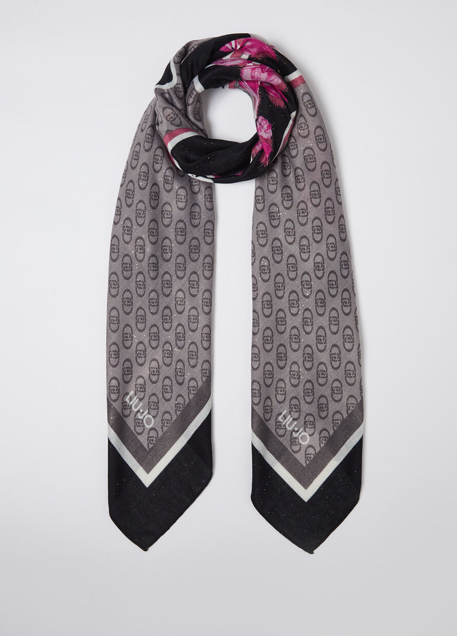 LIU JO N.ARTICOLO
2F4098T030022222T.U.
Foulard con stampa floreale e logo