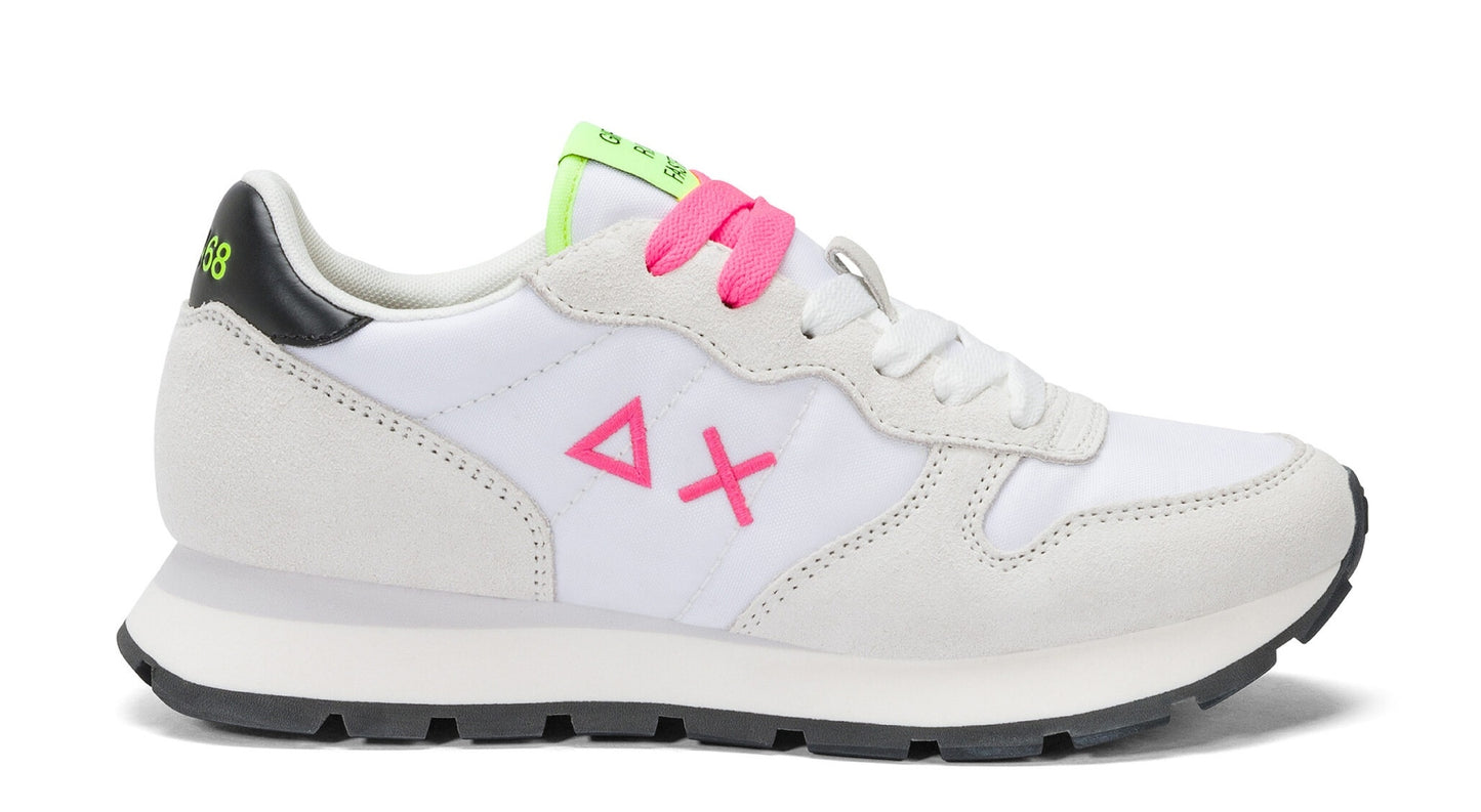 SUN68 Sneaker Donna Z35201 Ally Solid bianco/fuxia fluo