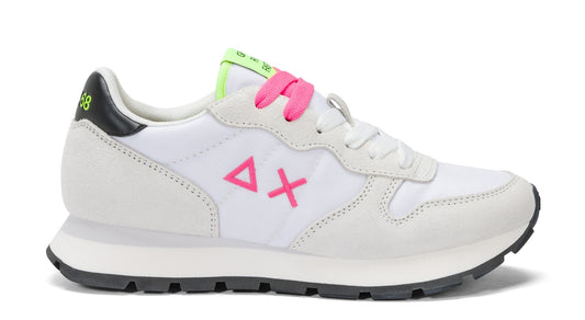 SUN68 Sneaker Donna Z35201 Ally Solid bianco/fuxia fluo