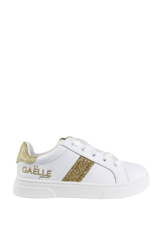 GAËLLE PARIS junior Sneakers Bambina Candy. Bianco/Platino. GS0021L