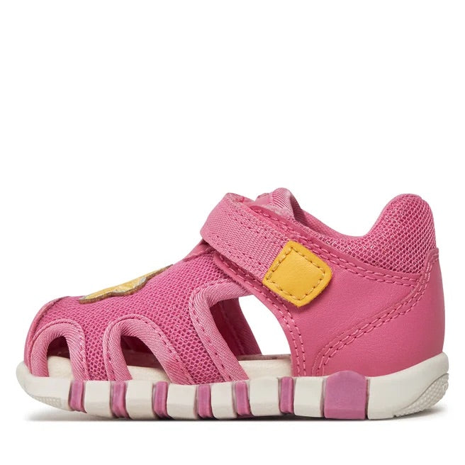 GEOX Bambina B Sandal Iupidoo B-Mesh+Synt Dk Pink/Yellow B4517B 0GNBC C8F2V