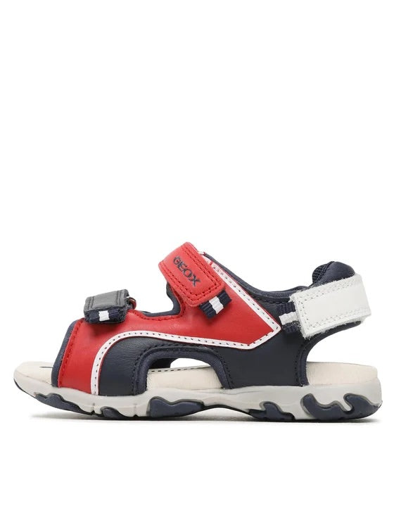 GEOX Bambino B S.Flaffee B. A-Nappa+Elast Red/Navy B3559A 08515 C7217