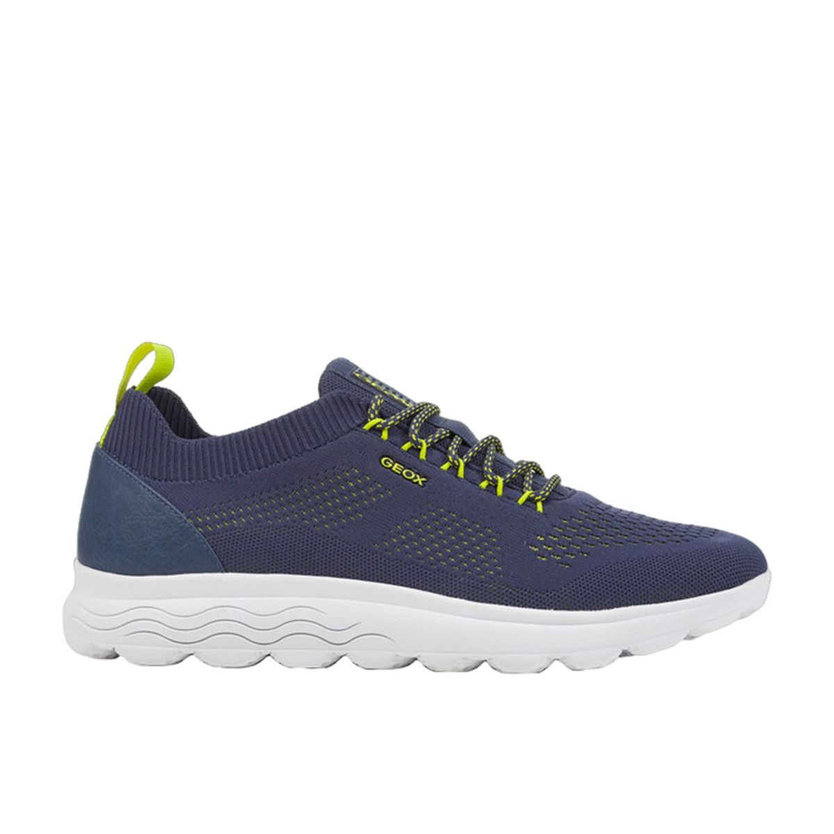 GEOX Uomo U SPHERICA A - KNITTED TEXT. DK ROYAL/FLUO GREEN. U15BYA 0006K C4R3N