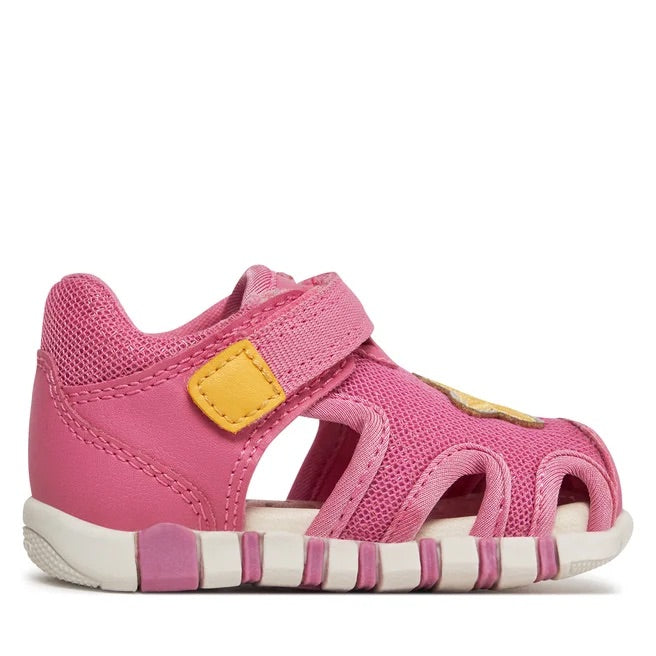 GEOX Bambina B Sandal Iupidoo B-Mesh+Synt Dk Pink/Yellow B4517B 0GNBC C8F2V