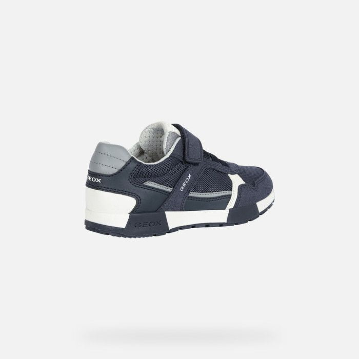 GEOX Bambino J ALFIER B.A- GBK SUE+MESH NAVY/GREY NRF:404. J046NA 0AU14 C0661