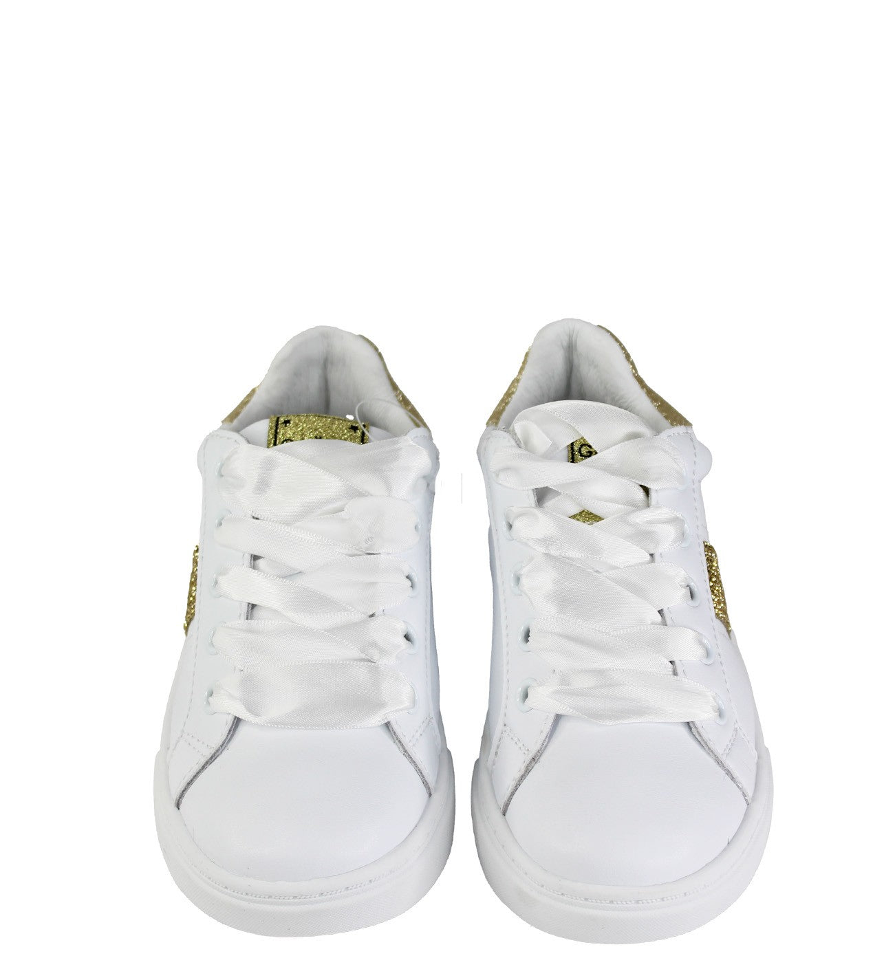 GAËLLE PARIS junior Sneakers Bambina Candy. Bianco/Platino. GS0021L