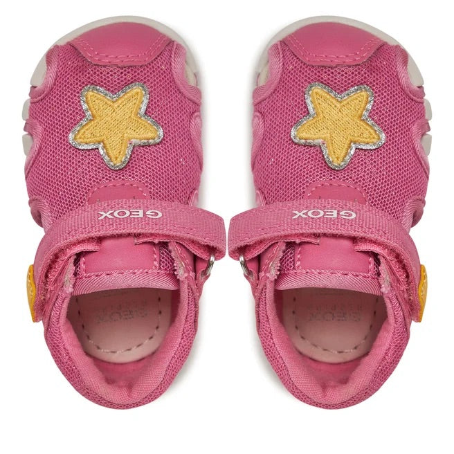 GEOX Bambina B Sandal Iupidoo B-Mesh+Synt Dk Pink/Yellow B4517B 0GNBC C8F2V