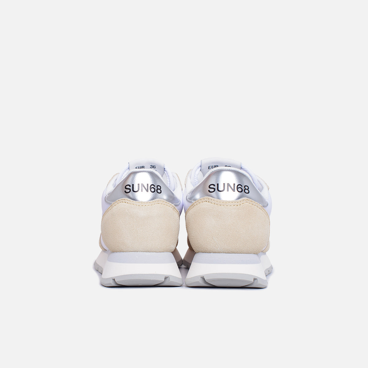 SUN68 sneaker Ally Gold Silver bianco beige - Bianco Z34202