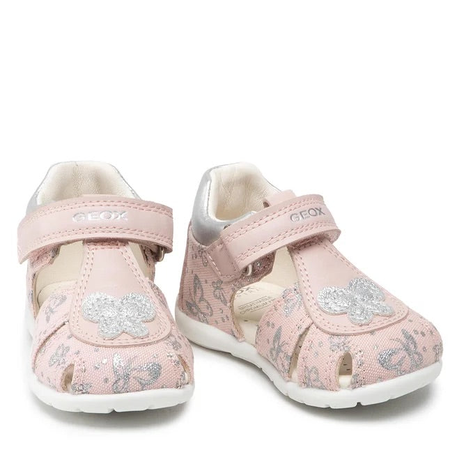 GEOX Bambina B Elthan G.C-Prn Canvas+Gbk Lt Rose/Silver B251QC 0AW54 C8237