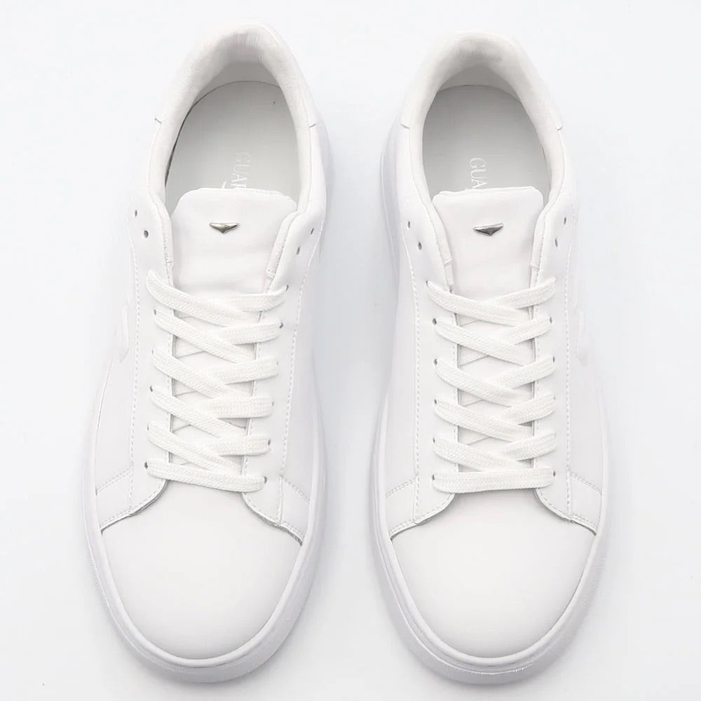 GUARDIANI Scarpe Sportive Uomo Agm220000 - Sneakers Basse Bianco Rosso Grigio - Tacco Piatto, Chiusura Con Lacci, Taglia 40