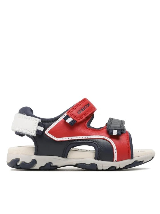 GEOX Bambino B S.Flaffee B. A-Nappa+Elast Red/Navy B3559A 08515 C7217