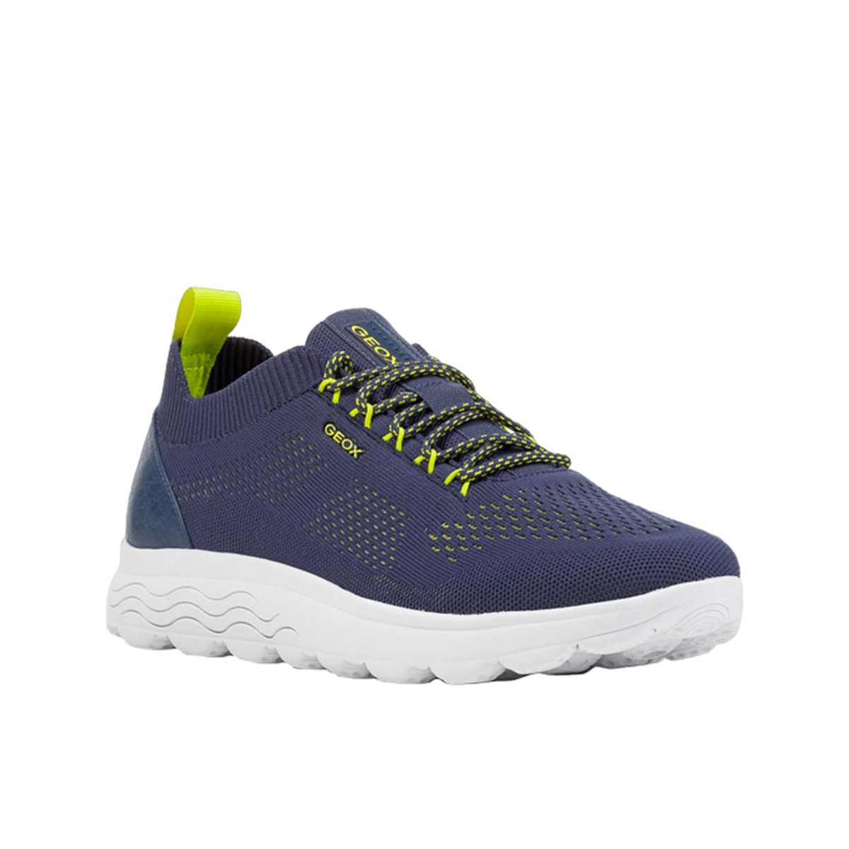 GEOX Uomo U SPHERICA A - KNITTED TEXT. DK ROYAL/FLUO GREEN. U15BYA 0006K C4R3N