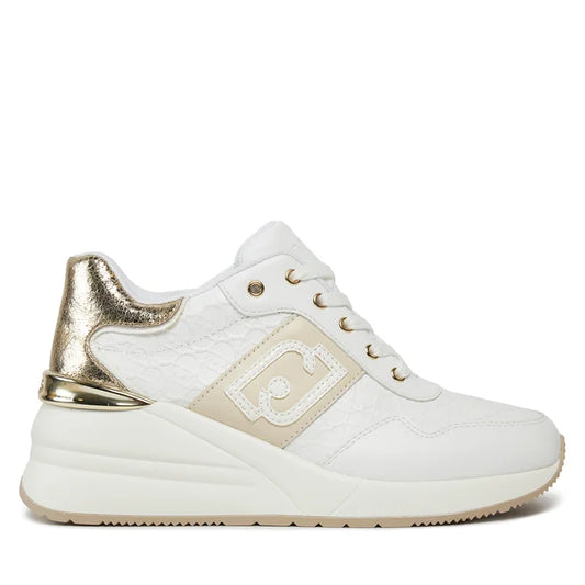 Liu Jo Alyssa 16- Sneaker Donna Calf Leather/ Embos Sed Calf Bianca 01111 BA4095 PX482